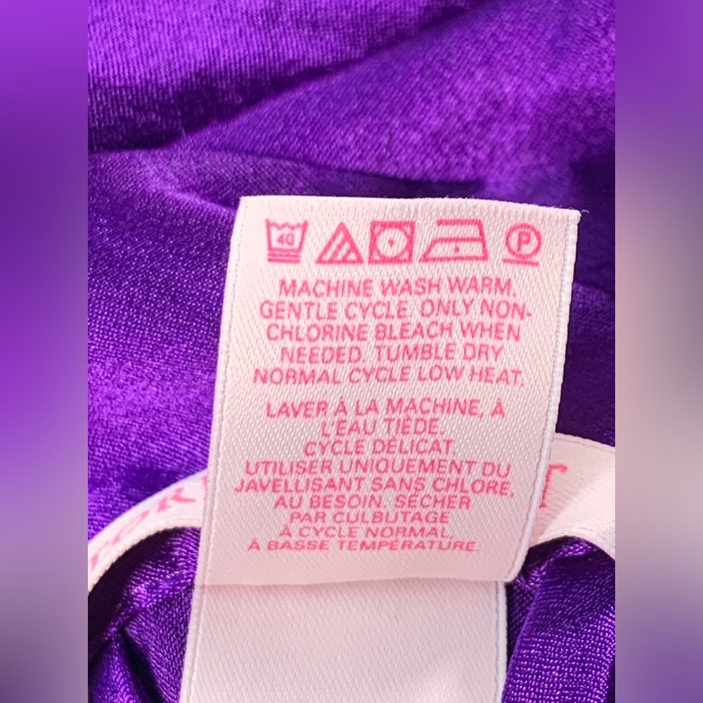 Victoria's Secret Vibrant Purple Satin Shirt - Picture 13 of 16